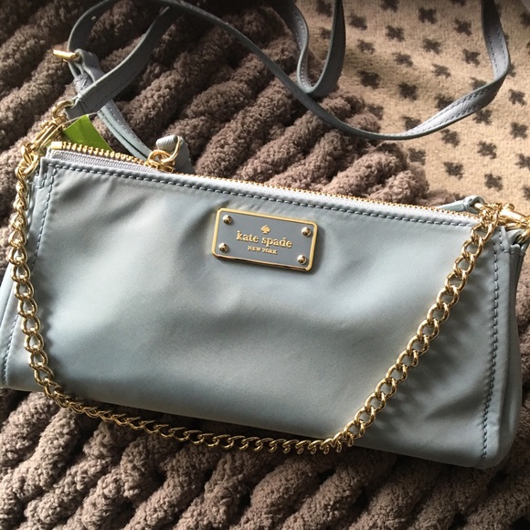 Kate Spade Wilson Road Crossbody Baby Blue Nylon - Picture 4 of 8